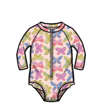 Flutter Fiesta Rash Guard