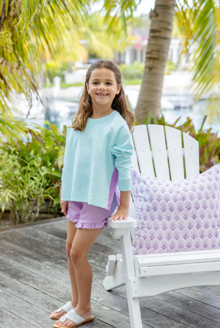 Prepletic Courtney's Cozy Crewneck | Edisto Egg Blue /High Valley Violet