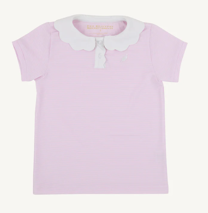 Prepletic Preppy Polo | Valley High Violet Stripe
