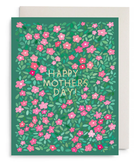 Green Petals Mother's Day Card