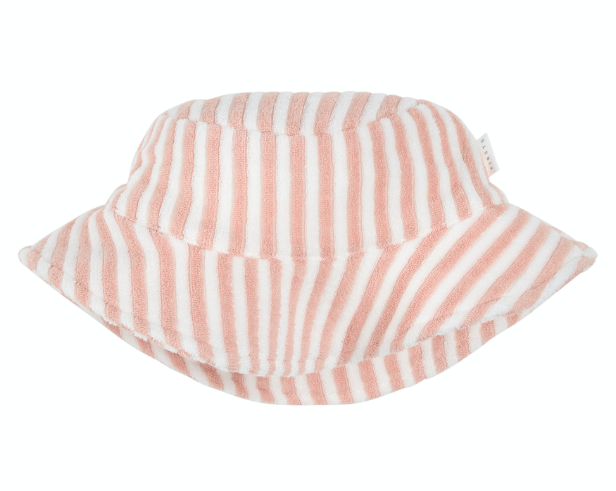 Lt Pink Stripe Sun Hat