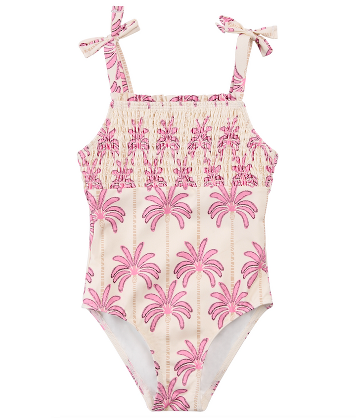 Pink Palm One Piece Swimsuit