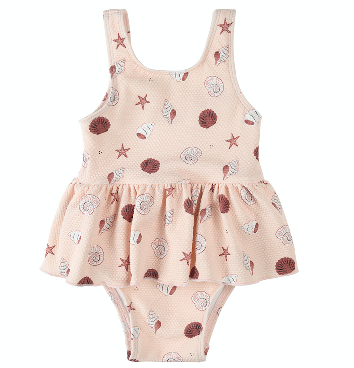 Lt Pink Seashell One Piece Swimsuit