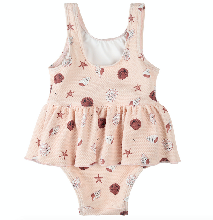 Lt Pink Seashell One Piece Swimsuit