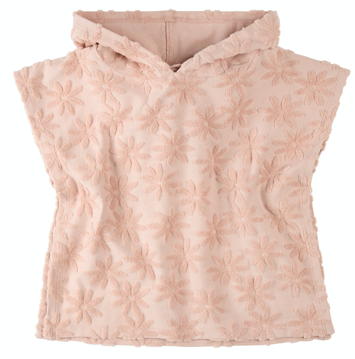 Pink Beach Knit Poncho