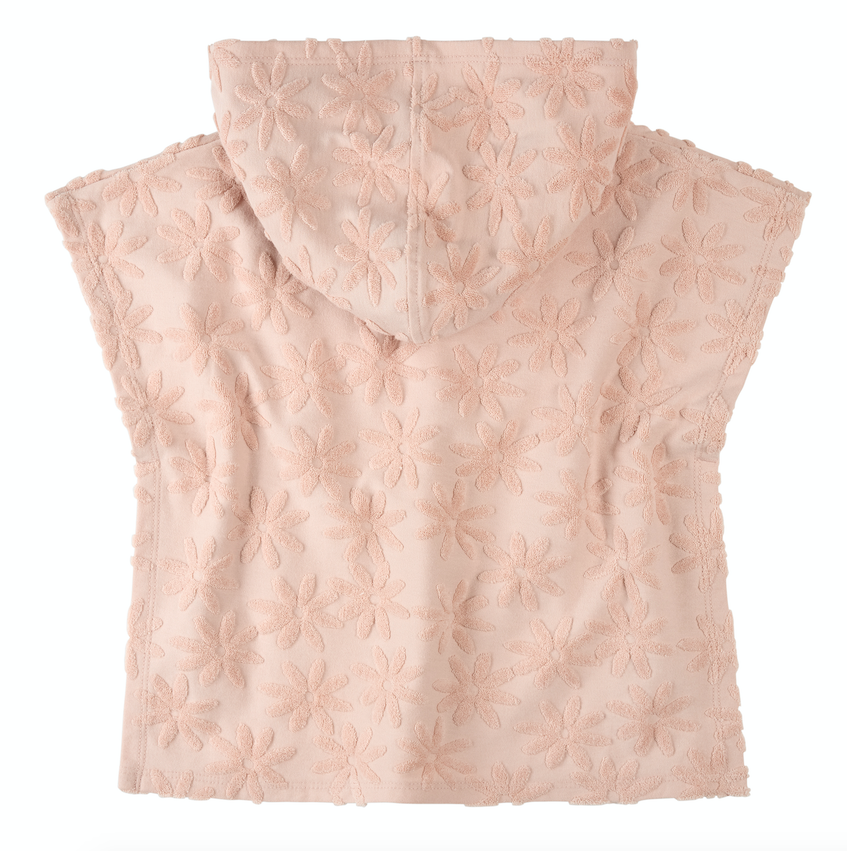 Pink Beach Knit Poncho