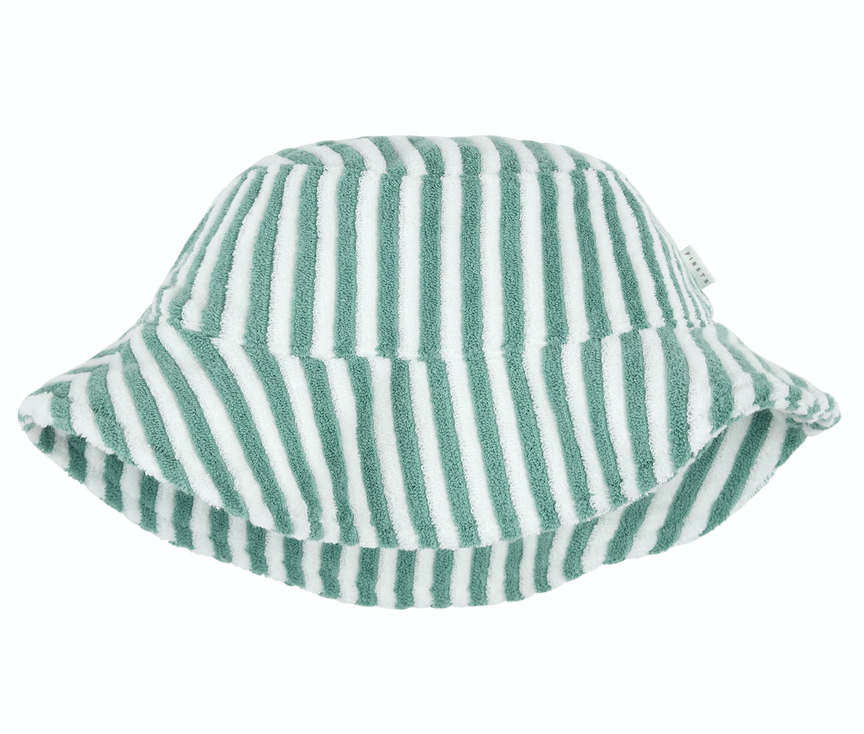 Turquoise Stripe Sun Hat