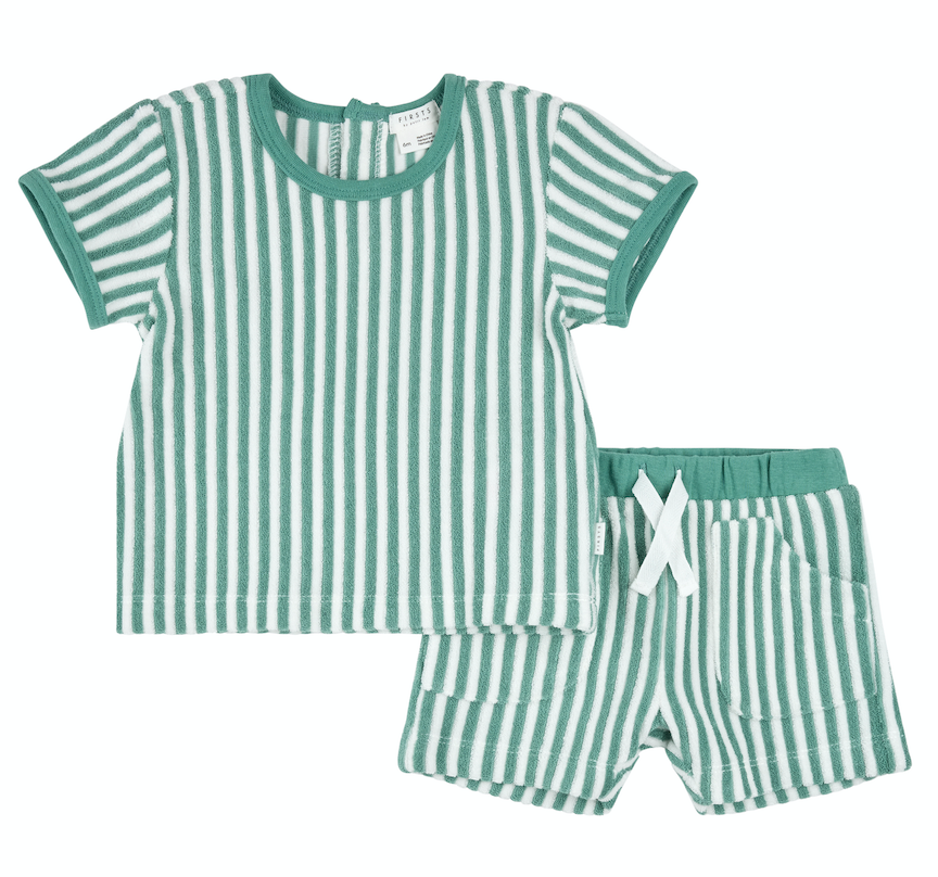 Turquoise Shirt & Short Set