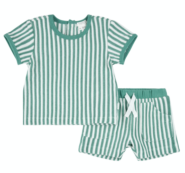 Turquoise Shirt & Short Set