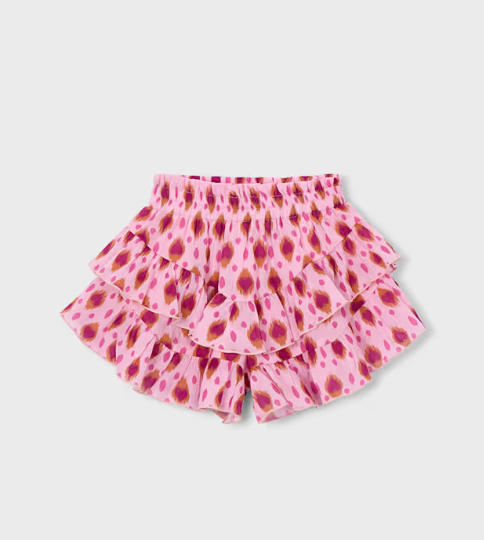 Pink or Salmon Pattern Skirt | 3909