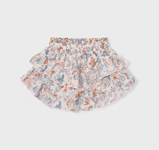 Pink or Salmon Pattern Skirt | 3909