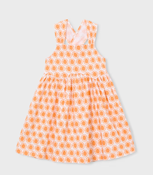 Orange Print Dress | 3944