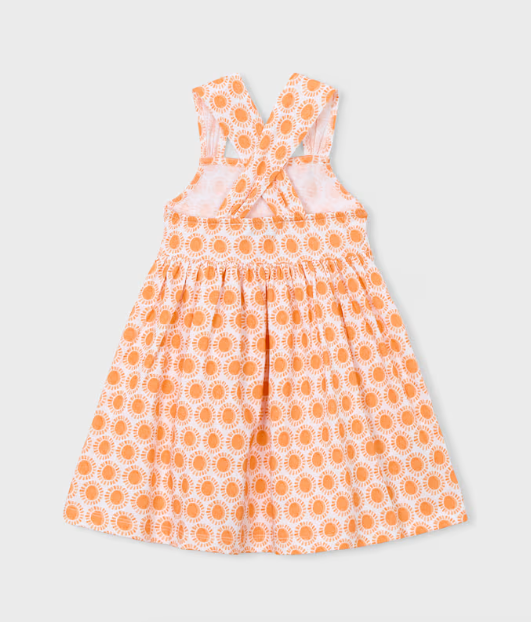 Orange Print Dress | 3944