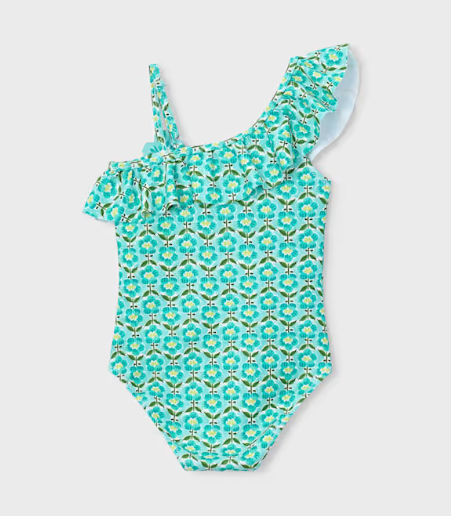 Asymmetric Ruffle Swimsuit | 3737