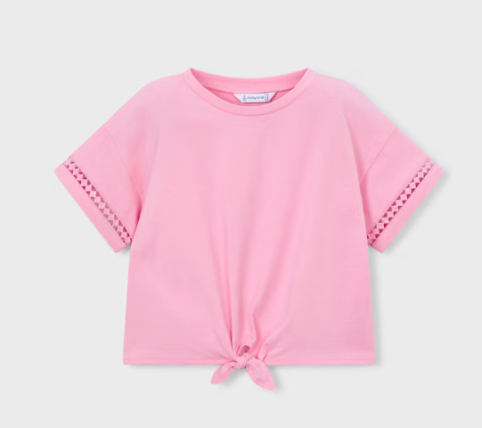 Pink Tie Front Top | 3012