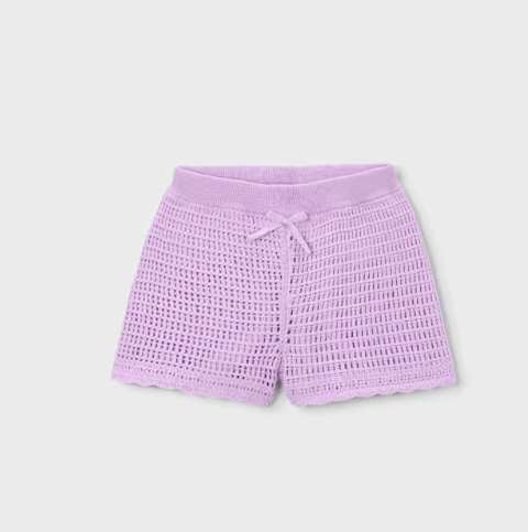 Lilac Crochet Shorts | 3223