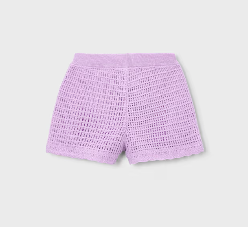 Lilac Crochet Shorts | 3223