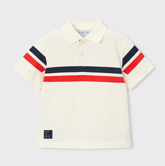 Red Stripe Polo | 3107