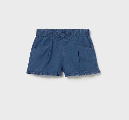 Cream Ruffle Shorts | 1203