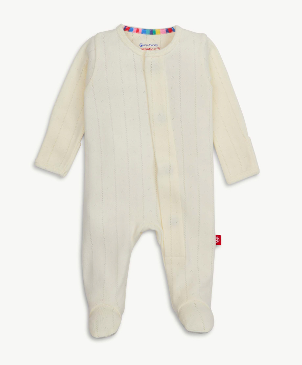 Love Lines Tofu Pointelle Footie