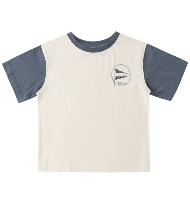 Contrast Short Sleeve Tee | Nautical Flags