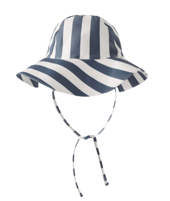 Floppy Swim Hat | Navy Stripe