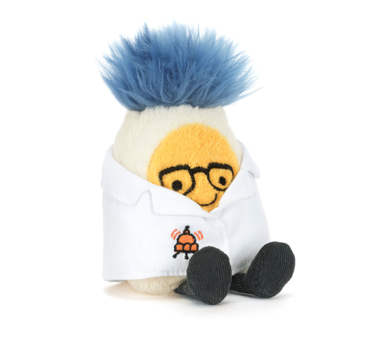 Amuseables Bolied Egg Scientist Outfit