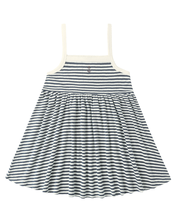 Lea Dress | Navy Stripe