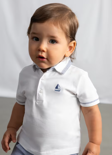 White Sailboat Polo | 1107