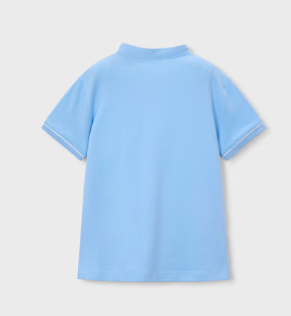 Sky Blue Henley Polo | 3012