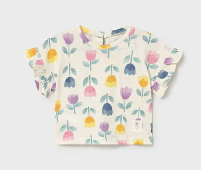 Tulip Print Top | 1082