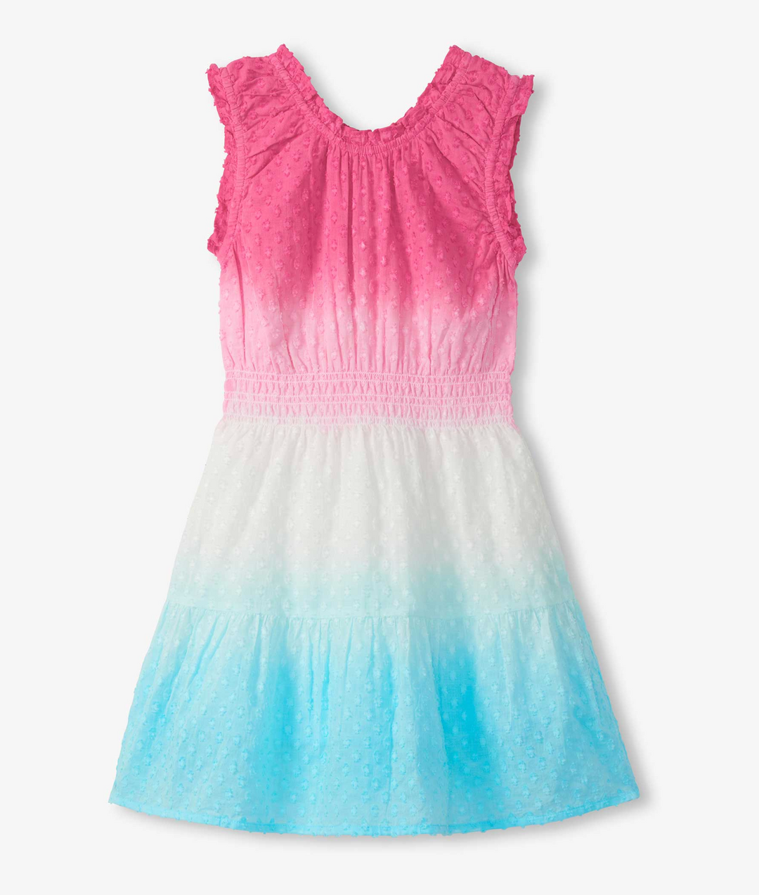 Dip Dye Gathered Dress | Summer Garden