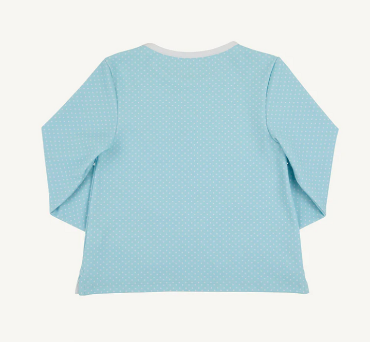 Prepletic Pammy Performance Top |  Belhaven Blue Microdot