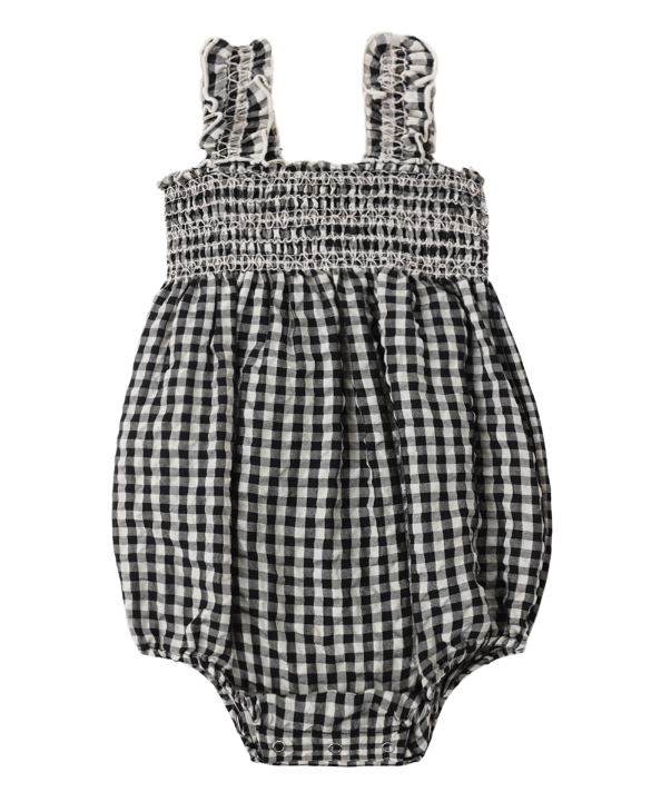 Julia Romper | Black Check