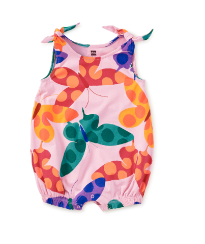 Tie Shoulder Baby Romper