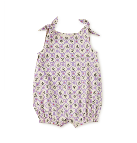 Tie Shoulder Baby Romper