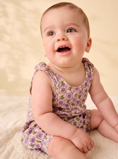 Tie Shoulder Baby Romper