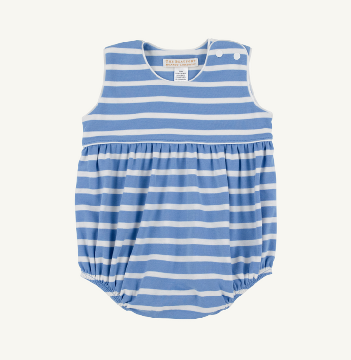 Barlett Bubble Pima | Barbados Blue Stripe