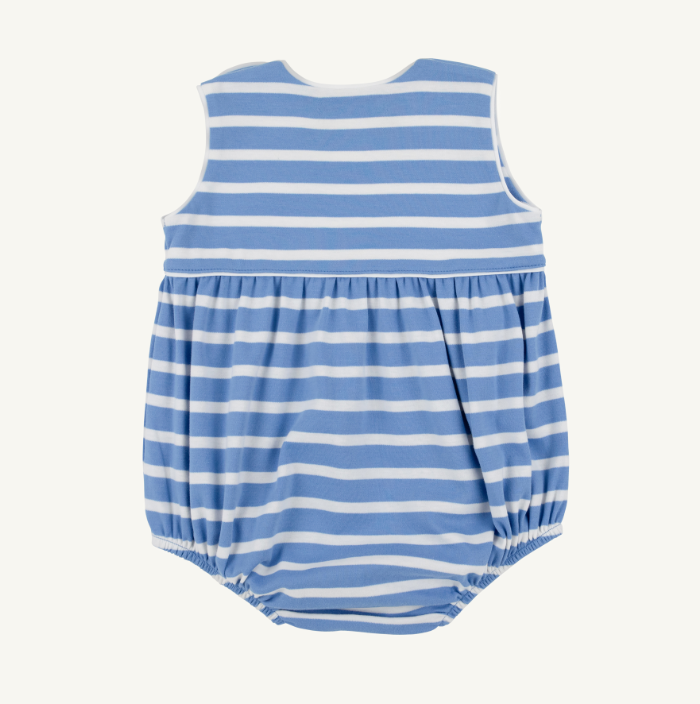 Barlett Bubble Pima | Barbados Blue Stripe
