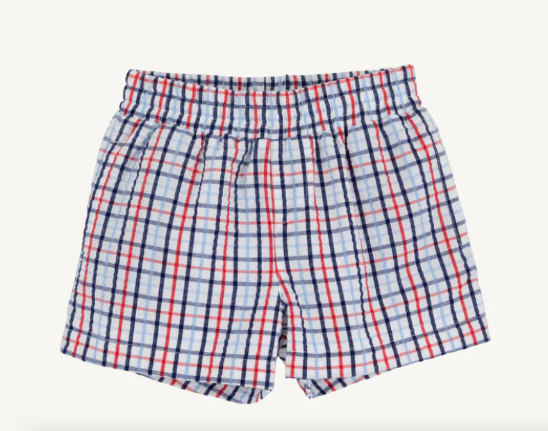 Sheffield Shorts | Pierce Mill Plaid Seersucker