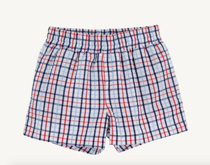 Sheffield Shorts | Pierce Mill Plaid Seersucker