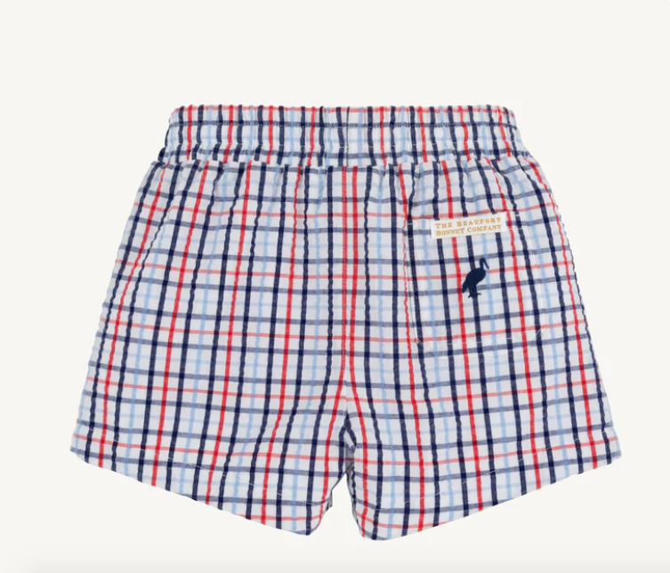 Sheffield Shorts | Pierce Mill Plaid Seersucker