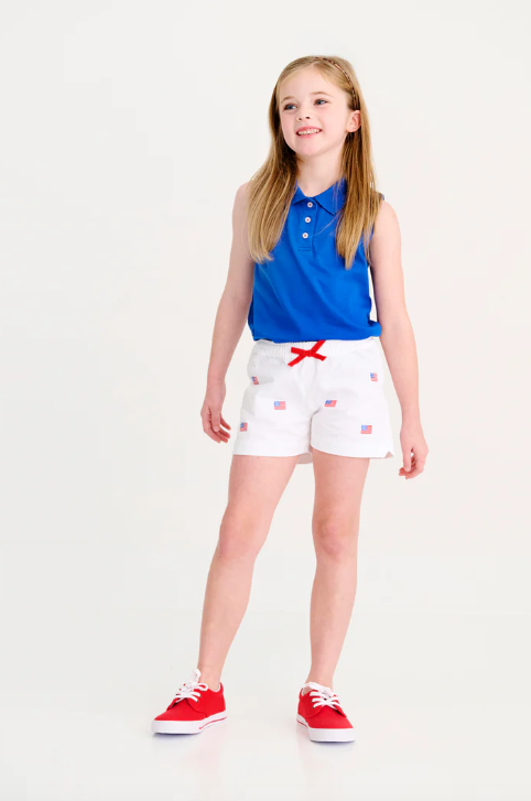 Anna Price Sleeveless Polo | Rockefeller Royal Blue