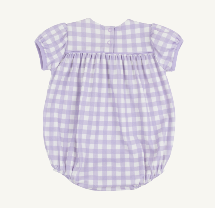 Blythe Bubble Pima  | Lauderdale Lavender Gingham