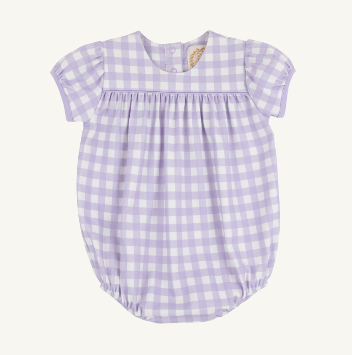 Blythe Bubble Pima  | Lauderdale Lavender Gingham