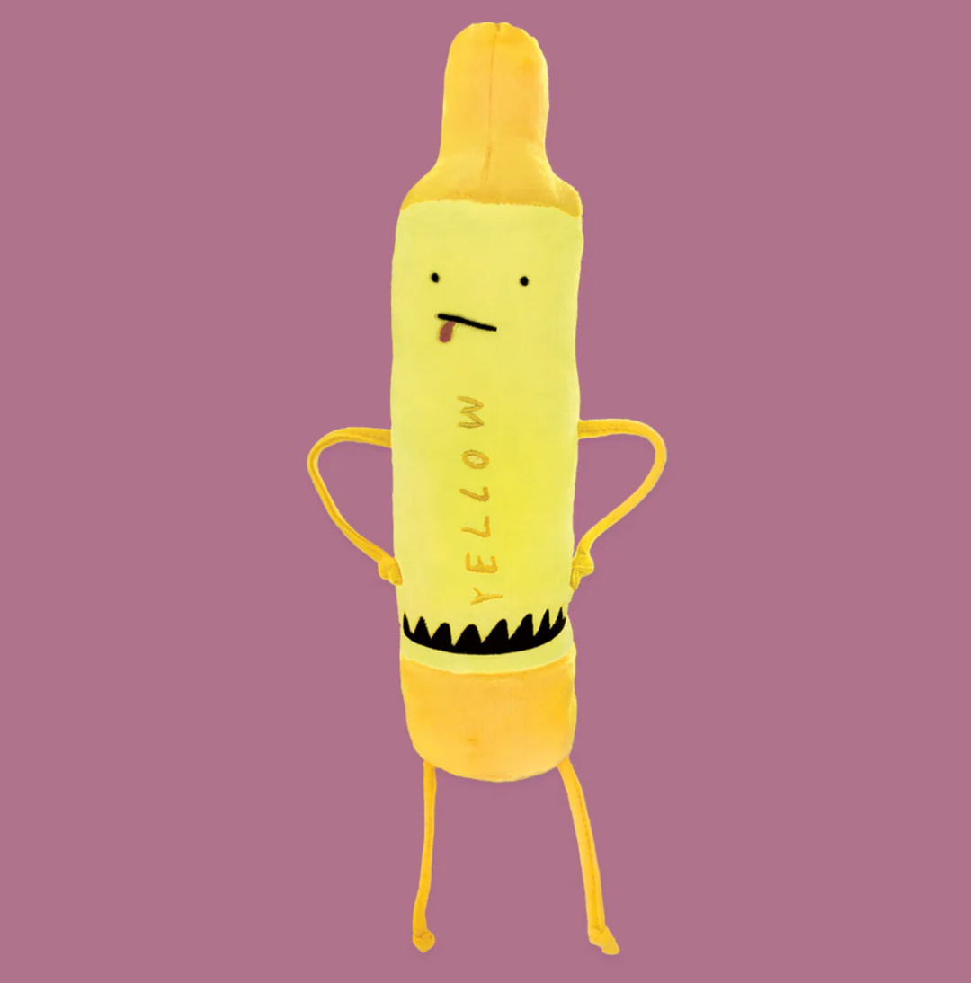 Yellow Quitting Crayon Plush