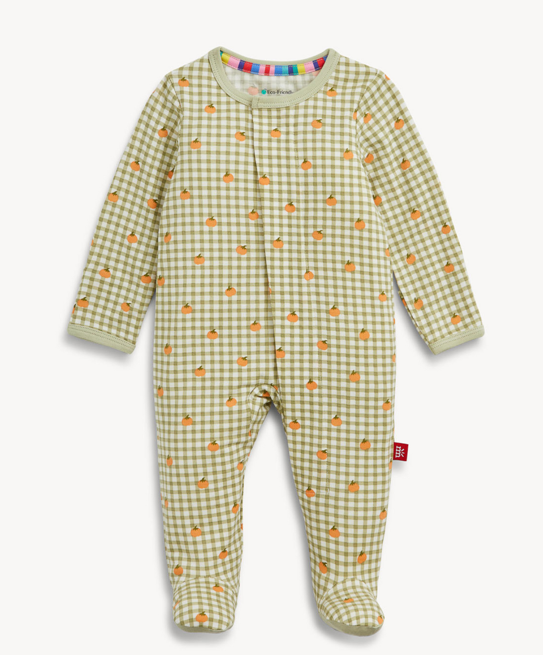 Pumpkin Plaid Modal Footie