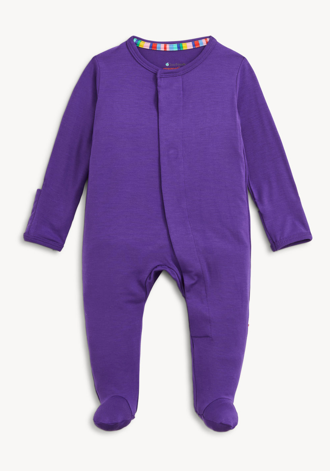 Purple Solid Modal Footie