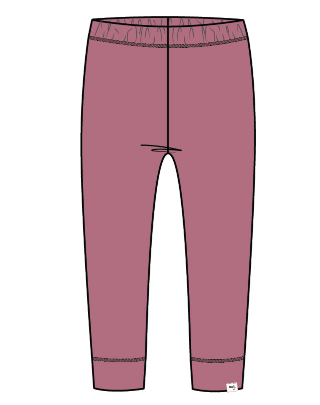 Dusty Pink Knit Legging