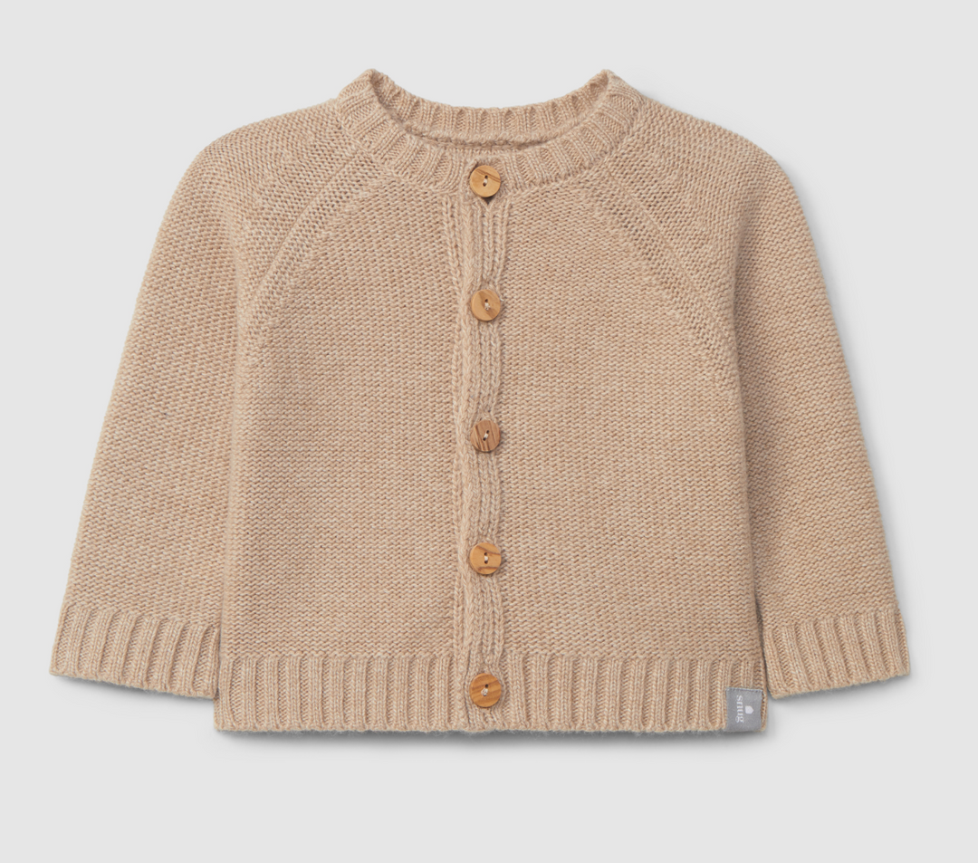 Beige Knitted Cardigan
